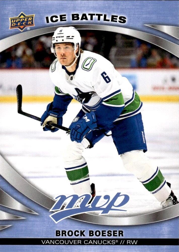 Brock Boeser Vancouver Canucks Upper Deck MVP 2023/24 Ice Battles #115