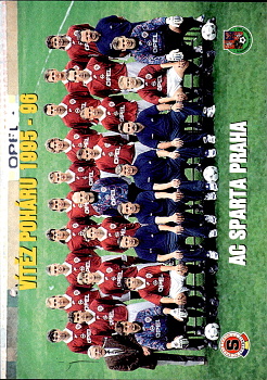 AC Sparta Praha - Vitez Poharu 1995/96 Slavia Praha PAPYRO 1. ceska fotbalova liga 1996/97 team photo #Y24