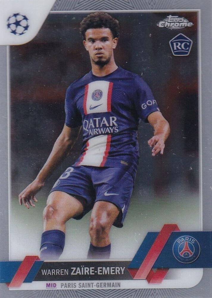Warren Zaïre-Emery Paris Saint-Germain Topps UEFA Club Competitions Chrome 2022/23 #135