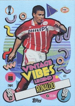Ronaldo PSV Eindhoven 2024/25 Topps Match Attax UEFA Club Competitions Vintage Vibes Legend #422