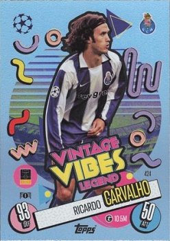 Ricardo Carvalho Chelsea 2024/25 Topps Match Attax UEFA Club Competitions Vintage Vibes Legend #424