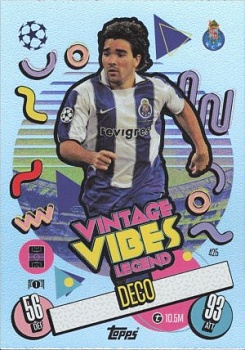 Deco Chelsea 2024/25 Topps Match Attax UEFA Club Competitions Vintage Vibes Legend #425