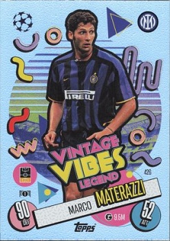 Marco Materazzi Internazionale Milano 2024/25 Topps Match Attax UEFA Club Competitions Vintage Vibes Legend #426