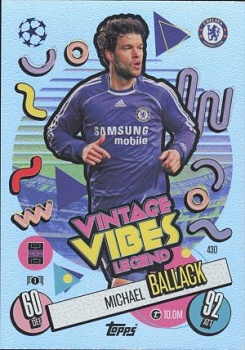 Michael Ballack Chelsea 2024/25 Topps Match Attax UEFA Club Competitions Vintage Vibes Legend #430