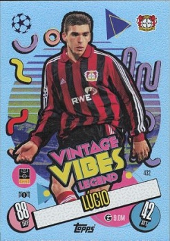 Lucio Bayern Munchen 2024/25 Topps Match Attax UEFA Club Competitions Vintage Vibes Legend #432
