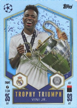 Vini Jr. Real Madrid 2024/25 Topps Match Attax UEFA Club Competitions Trophy Triumph #437
