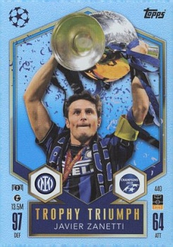 Javier Zanetti Internazionale Milano 2024/25 Topps Match Attax UEFA Club Competitions Trophy Triumph #440