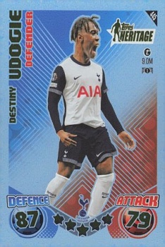 Destiny Udogie Tottenham Hotspur 2024/25 Topps Match Attax UEFA Club Competitions Topps Heritage #445