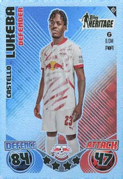 Castello Lukeba RB Leipzig 2024/25 Topps Match Attax UEFA Club Competitions Topps Heritage #451