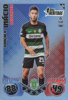 Goncalo Ignacio Sporting CP 2024/25 Topps Match Attax UEFA Club Competitions Topps Heritage #459