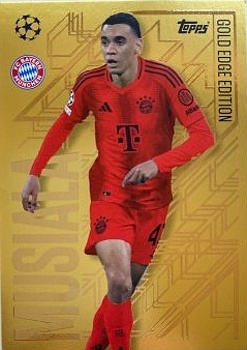 Jamal Musiala Bayern Munchen 2024/25 Topps Match Attax UEFA Club Competitions Gold Edge Edition #GE5