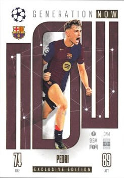Pedri FC Barcelona 2024/25 Topps Match Attax UEFA Club Competitions Generation Now #GN4