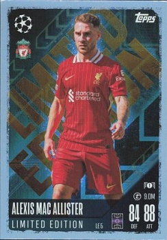 Alexis Mac Allister Liverpool 2024/25 Topps Match Attax UEFA Club Competitions Limited Edition #LE5