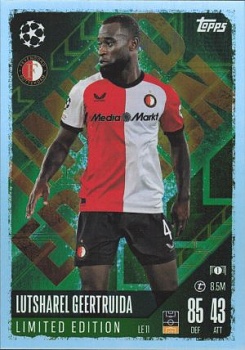 Lutsharel Geertruida Feyenoord 2024/25 Topps Match Attax UEFA Club Competitions Limited Edition #LE11