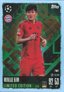 Min-jae Kim Bayern Munchen 2024/25 Topps Match Attax UEFA Club Competitions Limited Edition #LE15