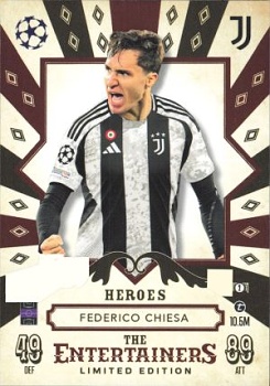 Federico Chiesa Juventus FC 2024/25 Topps Match Attax UEFA Club Competitions Limited Edition - The Entertainers - Heroes #ELE5
