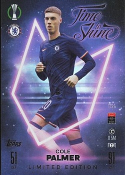 Cole Palmer Chelsea 2024/25 Topps Match Attax UEFA Club Competitions Limited Edition - Time to Shine #TTS5
