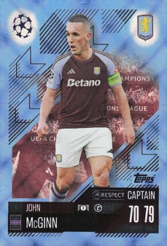 John McGinn Aston Villa 2024/25 Topps Match Attax UEFA Club Competitions Crystal Parallel #6