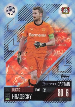 Lukas Hradecky Bayer 04 Leverkusen 2024/25 Topps Match Attax UEFA Club Competitions Crystal Parallel #191