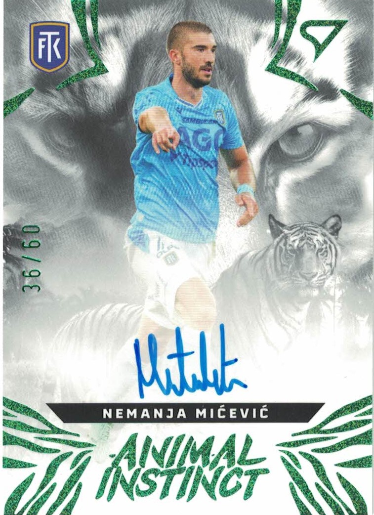 Nemanja Micevic Teplice SportZoo Chance Liga 2024/25 1. serie Animal Instinct Auto /60 #AIS-NM