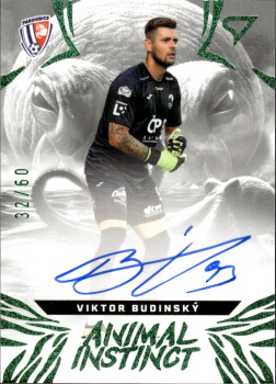 Viktor Budinsky Pardubice SportZoo Chance Liga 2024/25 1. serie Animal Instinct Auto /60 #AIS-BU