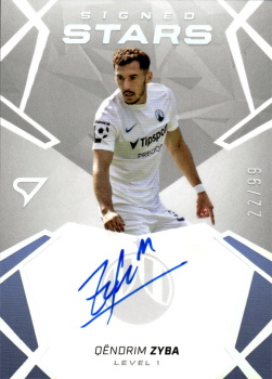 Qendrim Zyba Liberec SportZoo Chance Liga 2024/25 1. serie Signed Stars - Level 1 /99 SL1-QZ