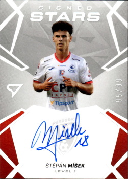 Stepan Misek Pardubice SportZoo Chance Liga 2024/25 1. serie Signed Stars - Level 1 /99 SL1-SM