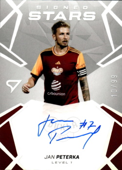 Jan Peterka Dukla Praha SportZoo Chance Liga 2024/25 1. serie Signed Stars - Level 1 /99 SL1-PE