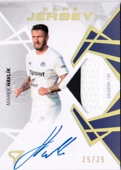 Marek Havlik Slovacko SportZoo Chance Liga 2024/25 1. serie Game Jersey Auto /25 GJS-MH