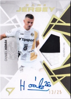 Daniel Horak Hradec Kralove SportZoo Chance Liga 2024/25 1. serie Game Jersey Auto /25 GJS-DH