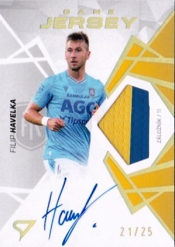 Filip Havelka Teplice SportZoo Chance Liga 2024/25 1. serie Game Jersey Auto /25 GJS-FH