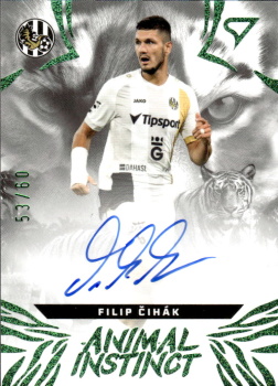 Filip Cihak Hradec Kralove SportZoo Chance Liga 2024/25 1. serie Animal Instinct Auto /60 #AIS-FC