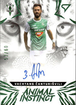 Vachtang Canturisvili Jablonec SportZoo Chance Liga 2024/25 1. serie Animal Instinct Auto /60 #AIS-VC