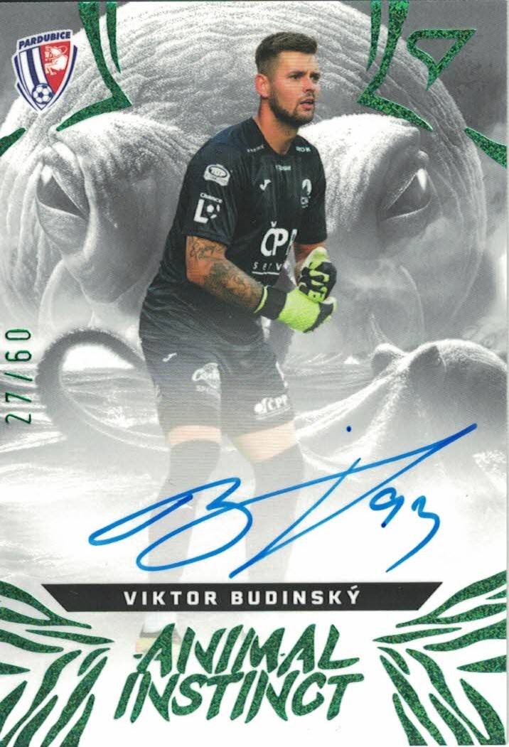 Viktor Budinsky Pardubice SportZoo Chance Liga 2024/25 1. serie Animal Instinct Auto /60 #AIS-BU