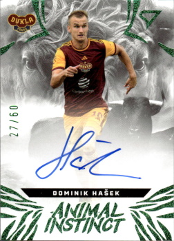 Dominik Hasek Dukla Praha SportZoo Chance Liga 2024/25 1. serie Animal Instinct Auto /60 #AIS-HA