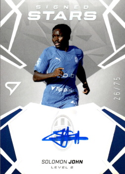 Solomon John Mlada Boleslav SportZoo Chance Liga 2024/25 1. serie Signed Stars - Level 2 /75 SL2-SJ