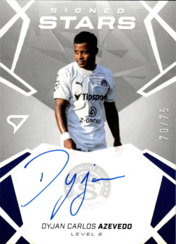 Dyjan Carlos Azevedo Slovacko SportZoo Chance Liga 2024/25 1. serie Signed Stars - Level 2 /75 SL2-DA