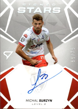 Michal Surzyn Pardubice SportZoo Chance Liga 2024/25 1. serie Signed Stars - Level 2 /75 SL2-SU
