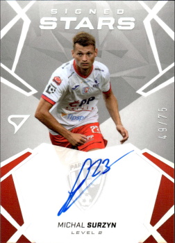 Michal Surzyn Pardubice SportZoo Chance Liga 2024/25 1. serie Signed Stars - Level 2 /75 SL2-SU