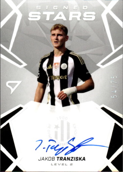 Jakob Tranziska Ceske Budejovice SportZoo Chance Liga 2024/25 1. serie Signed Stars - Level 2 /75 SL2-JT