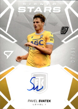 Pavel Svatek Teplice SportZoo Chance Liga 2024/25 1. serie Signed Stars - Level 1 /99 SL1-PS