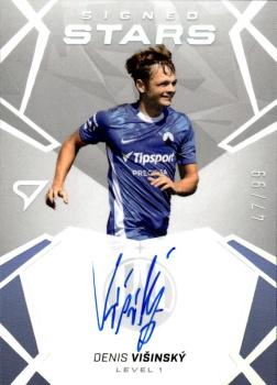 Denis Visinsky Liberec SportZoo Chance Liga 2024/25 1. serie Signed Stars - Level 1 /99 SL1-DV