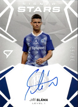 Jiri Slama Sigma Olomouc SportZoo Chance Liga 2024/25 1. serie Signed Stars - Level 1 /99 SL1-JS