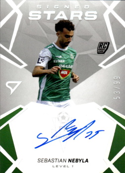 Sebastian Nebyla Jablonec SportZoo Chance Liga 2024/25 1. serie Signed Stars - Level 1 /99 SL1-SN