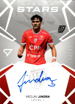 Vaclav Jindra Pardubice SportZoo Chance Liga 2024/25 1. serie Signed Stars - Level 1 /99 SL1-JV