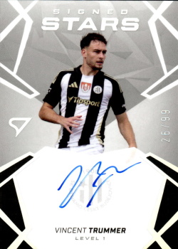 Vincent Trummer Ceske Budejovice SportZoo Chance Liga 2024/25 1. serie Signed Stars - Level 1 /99 SL1-VT