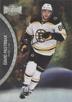 David Pastrnak Boston Bruins Skybox Metal Universe 2021/22 Spectrum #55