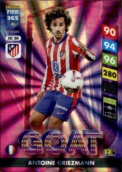 Antoine Griezmann Atletico Madrid Panini FIFA 365 2025 Adrenalyn XL Goat #EXC 20