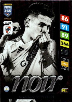 Claudio Echeverri River Plate Panini FIFA 365 2025 Adrenalyn XL Noir #EXC 25
