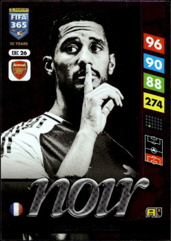 William Saliba Arsenal Panini FIFA 365 2025 Adrenalyn XL Noir #EXC 26